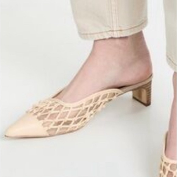 Sam‎ Edelman Snyder Mesh Mules, Eggshell Sz 6 - Picture 1 of 8
